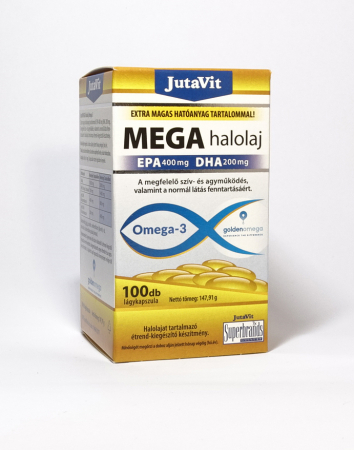 Produse - JutaVit Ulei de pește MEGA EPA 400 mg DHA 200 mg Omega-3 100cps
