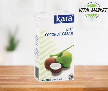 Alimente fără lactoză - Kara Cremă de Cocos UHT 500ml – 99,9% Cocos, Fără Lactoză