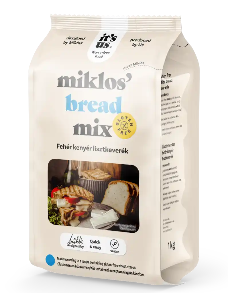 Făină fără gluten - Miklos’ Mix faina pentru Pâine Albă 1kg