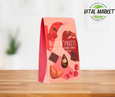 Dulciuri - Mix de nuci cu ciocolată neagră și fructe uscate – 150g