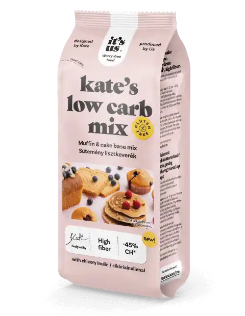 Făină fără gluten - Mix Faina Fara Gluten Low Carb Pentru Prajituri Kate's 500gr It's Us