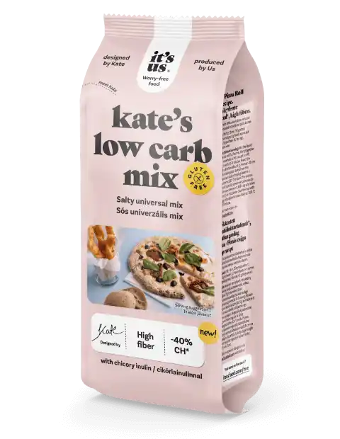 Făină fără gluten - Mix Faina Fara Gluten Low Carb Pentru Retete Sarate Kate's 500gr It's Us