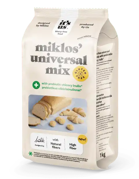 Produse - Mix Universal cu inulina de cicoare prebiotica It's Us Miklos's - 1000 g