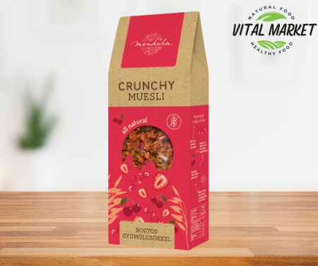 Produse - Musli crocant cu fructe de pădure fara gluten 300g Mendula