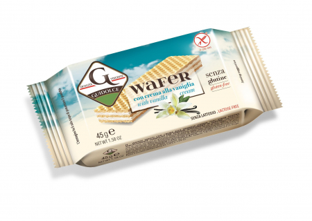 Produse - Napolitane fără gluten umplută cu cremă de vanilie 45g