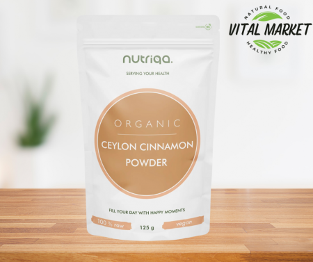 Vegan - Nutriqa Pudră de Scorțișoară Ceylon Bio, 125g