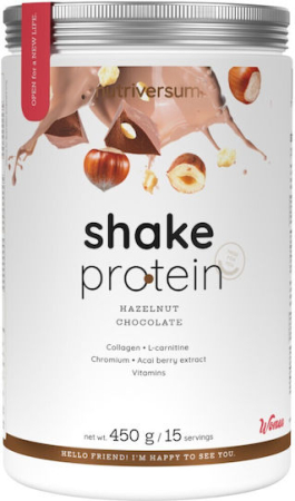 Produse - Nutriversum Shake Protein - WOMEN (450 g, Ciocolată cu Alune)