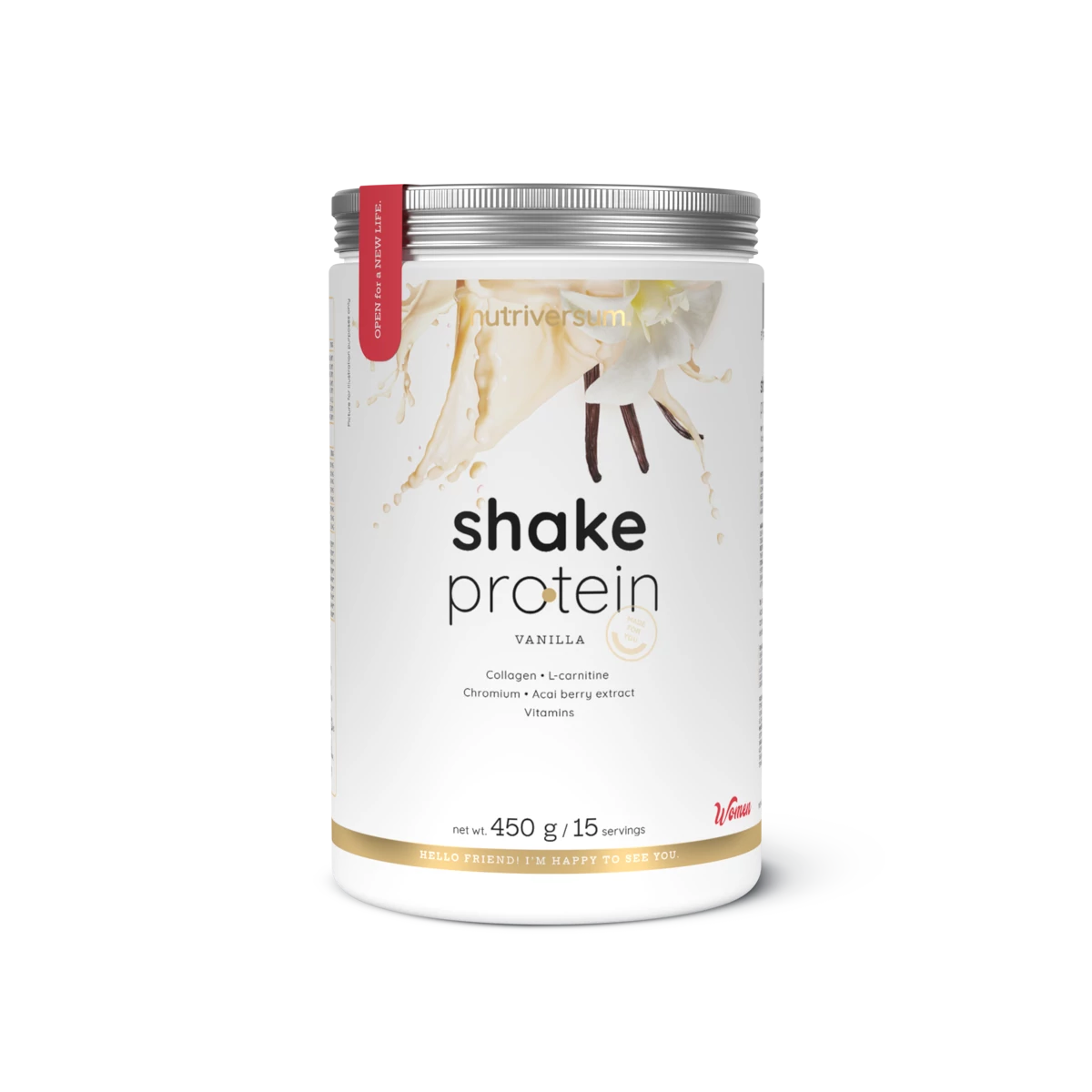 Produse - Nutriversum Shake Protein - WOMEN (450 g, Vanilie)