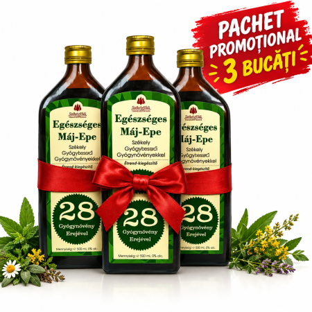 Suplimente & Superalimente - Pachet Promotional  Bitter Fără Alcool pentru Ficat și Bilă Sănătoase (500 ml) 3 buc