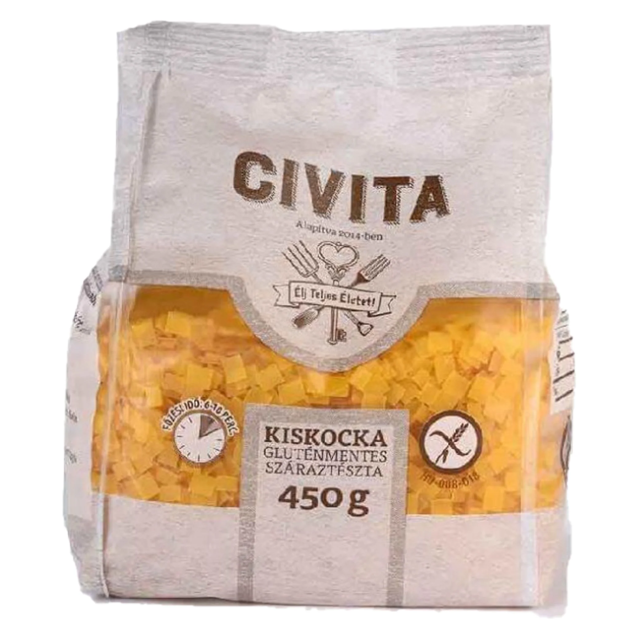 Produse - Paste Fara Gluten Din Porumb Patratele Mici 450gr Civita