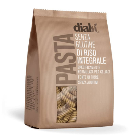 Produse - Paste Fusilli Orez Integral, 400 g, DialSi