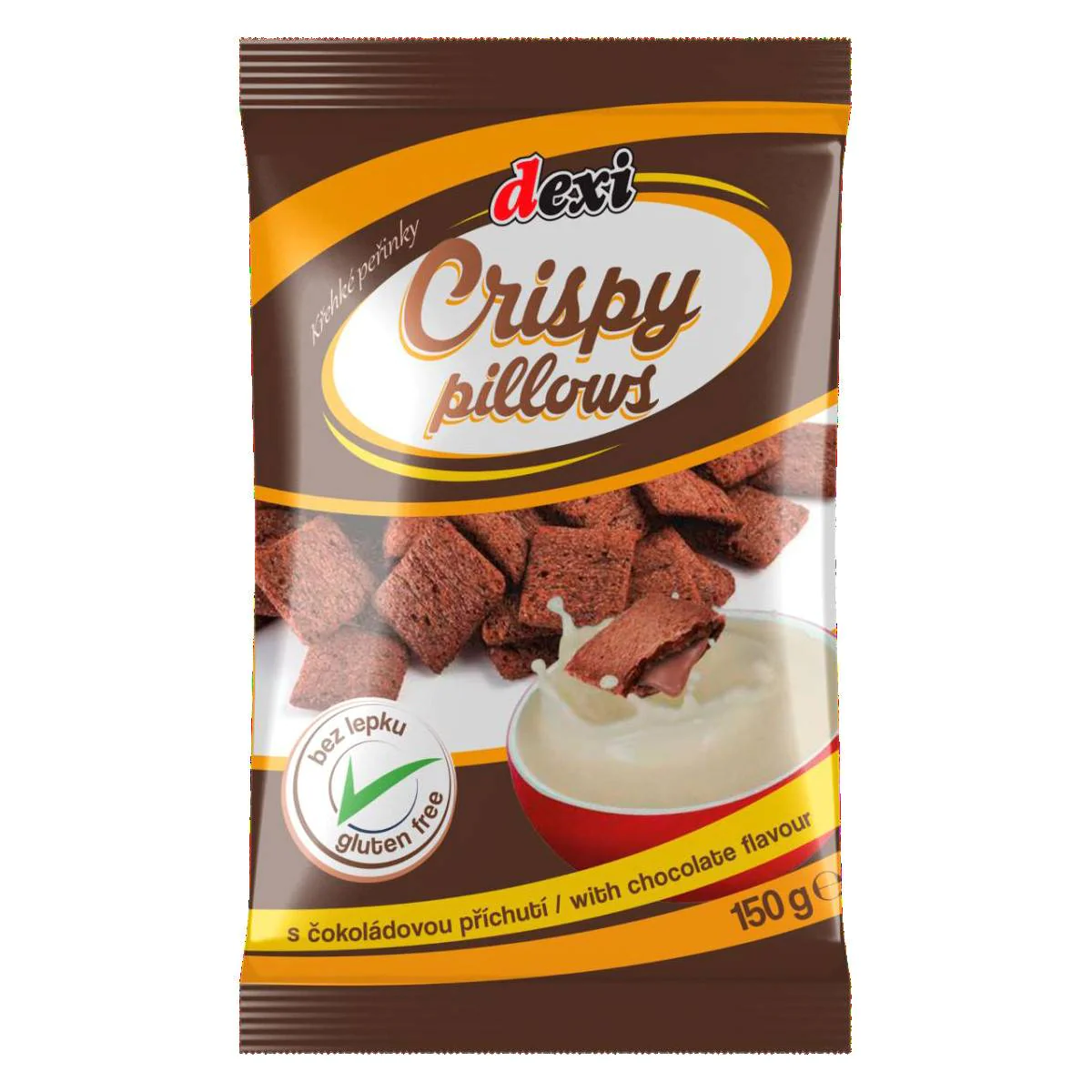 Produse - Pernite Cu Umplutura De Ciocolata Fara Gluten 150g Dexi