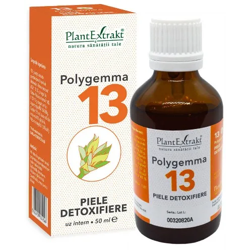 Remedii florale (Bach) - Polygemma 13 -Piele Detoxifiere- 50ml PlantExtract
