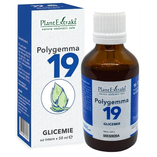 Remedii florale (Bach) - Polygemma 19 - Glicemie - 50ml PlantExtrakt