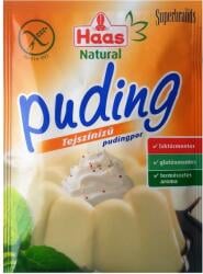 Produse - Praf de budinca cu gust de prăjitură cu aromă de frisca  , 40 g, Haas Natural
