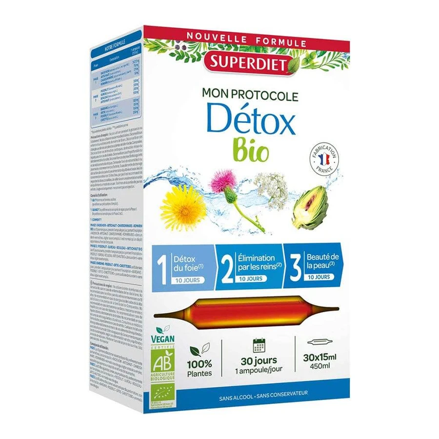 Produse - Programul de detoxifiere Superdiet 3x10 fiole 30 fiole