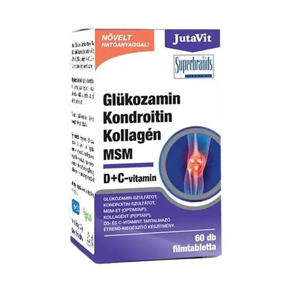 Produse - Glucozamina, Condroitina, Colagen si MSM 60 tablete JutaVit