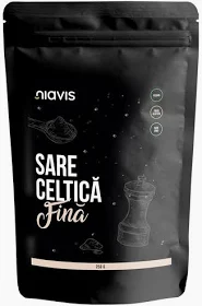 Ulei & Muștar & Oțet - Sare Celtica Fina Fara Gluten 250g Niavis