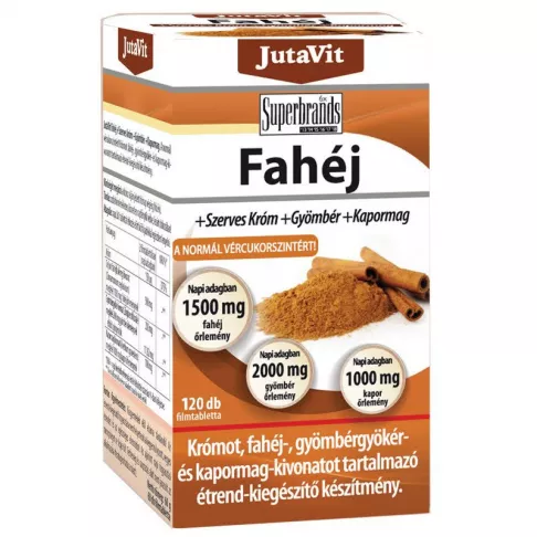 Produse - Scortisoara + Crom + Ghimbir + Seminte de Marar 120 tablete JutaVit