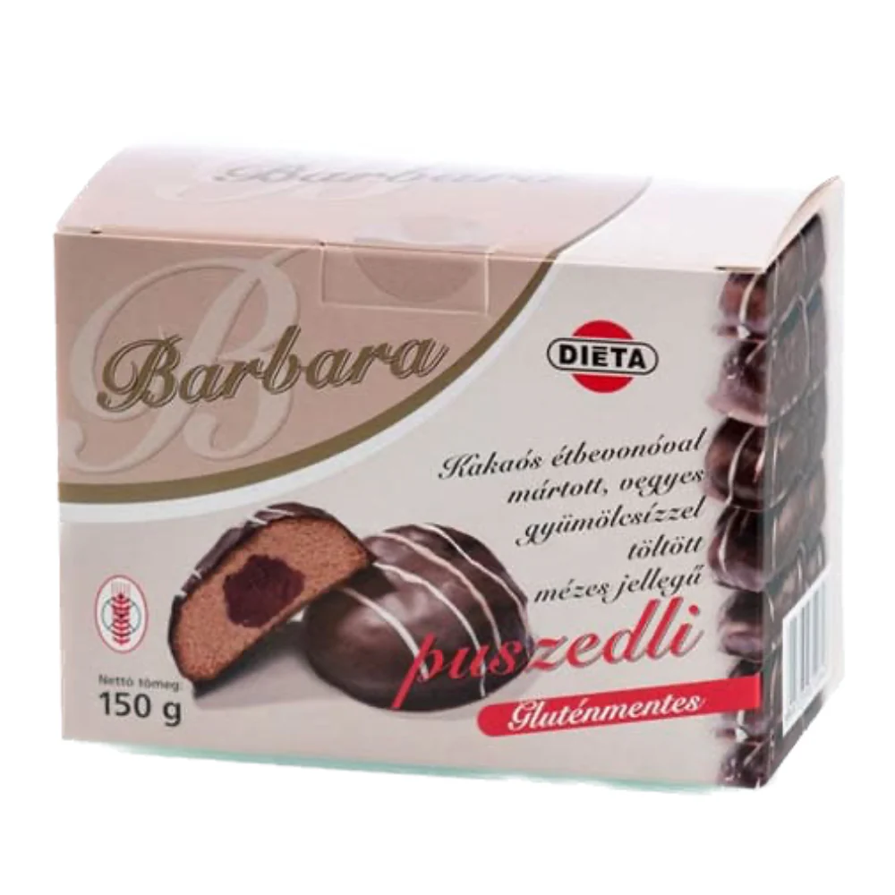 Dulciuri - Turta dulce fara gluten cu gem invelita in ciocolata 150gr Barbara
