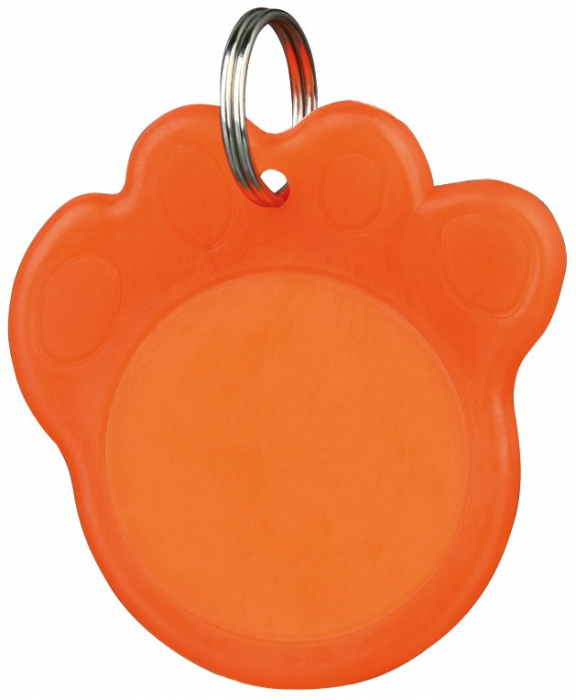Adresier Pentru Zgarda, Plastic, Fosforescent, 3.5 cm, Portocaliu, 2277	 [3]