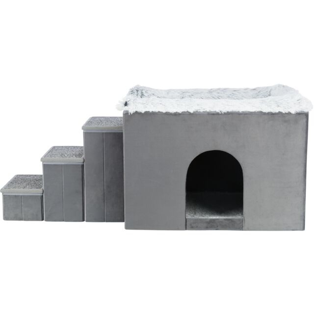 Culcus Harvey Cu Trepte, 119x47x50 cm, Gri/Alb/Negru, 38039	 [4]
