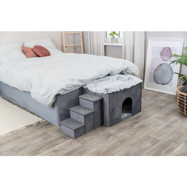 Culcus Harvey Cu Trepte, 119x47x50 cm, Gri/Alb/Negru, 38039	 [2]