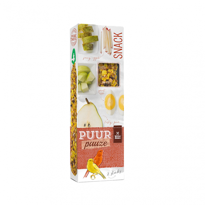  Batoane De Seminte Pentru Canari, Puur Gourmet, Cu Fructe Si Ou, 2 buc/ 60g, L654885 [1]