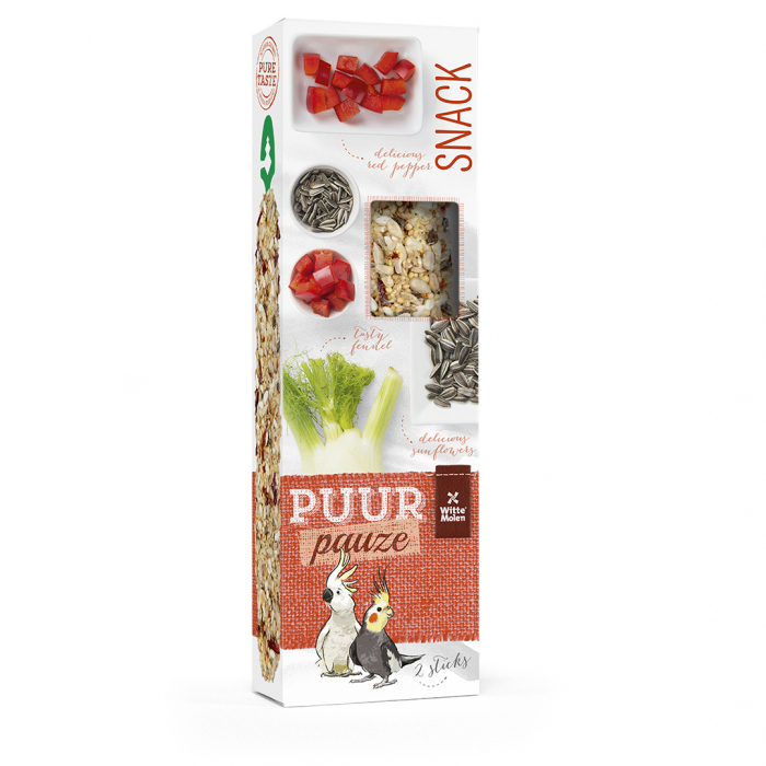  Batoane De Seminte Pentru Nimfe, Puur Gourmet, Cu Fenicul Si Piper, 2 buc/ 140 g, L654934 [1]