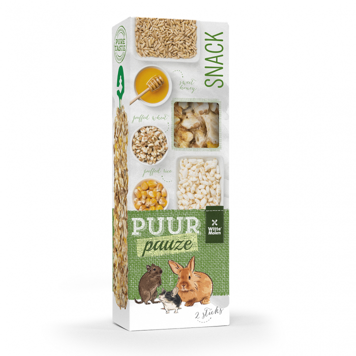  Batoane Pentru Rozatoare, Puur Gourmet, Cu Orez Expandat Si Miere, 2 buc/ 110 g, L654922 [1]