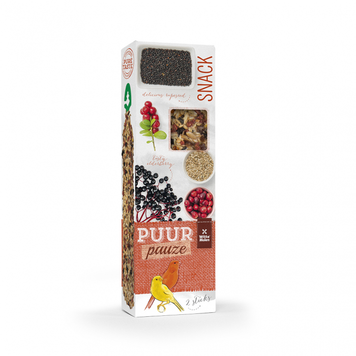 Batoane Puur Pauze pentru Canari cu Soc si Merisoare, 2 buc, 60 g, L654925 [1]