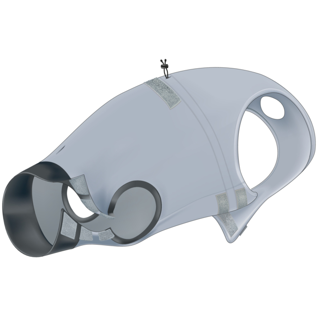 Body Protectie Pentru Caini, S-M: 40 cm, Gri, 19534 [1]