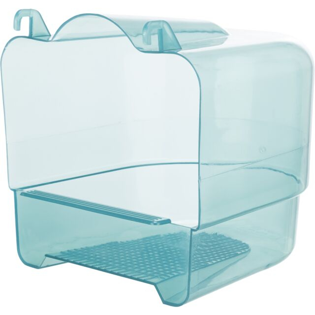 Cadita Acoperita Pentru Pasari, Plastic, Semicerc, 15x16x17 cm, Diverse Culori, 54032	 [2]
