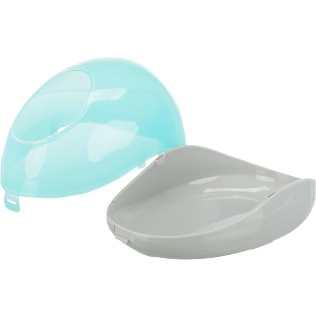 Cadita Nisip Pentru Rozatoare, 27x18x16 cm, Gri/Turcoaz, 63002	 [3]
