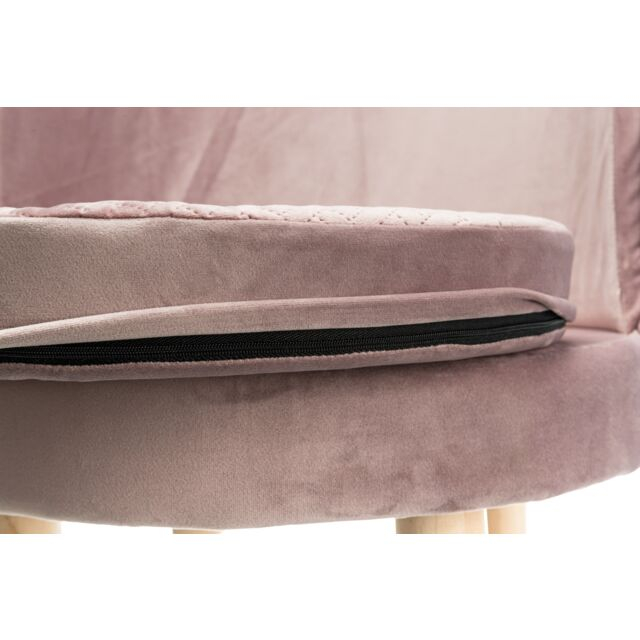 Canapea Livia Soft, 48x40 cm, Roz Antic, 37910	 [8]