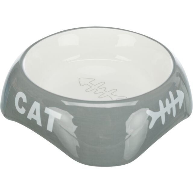 Castron Ceramic Pentru Pisici, 0.2 l/13 cm, Diferite Culori, 24498 [2]