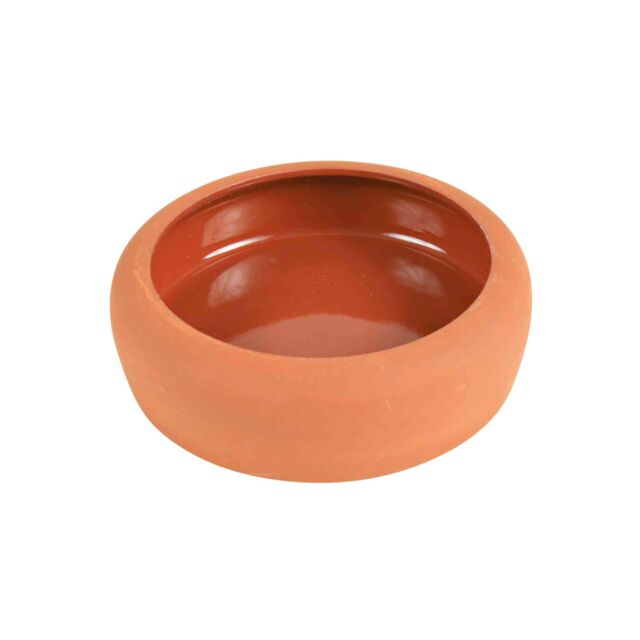 Castron Ceramic Pentru Porcusori de Guineea, 250 ml/13 cm, Teracota, 60671 [2]