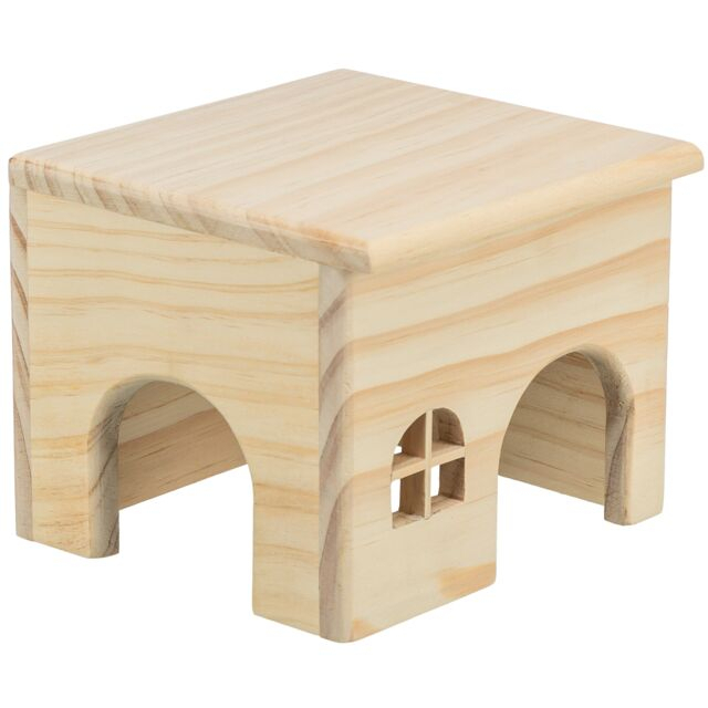 Casuta Pentru Hamsteri, Lemn, 15x12x15 cm, 61261	 [1]