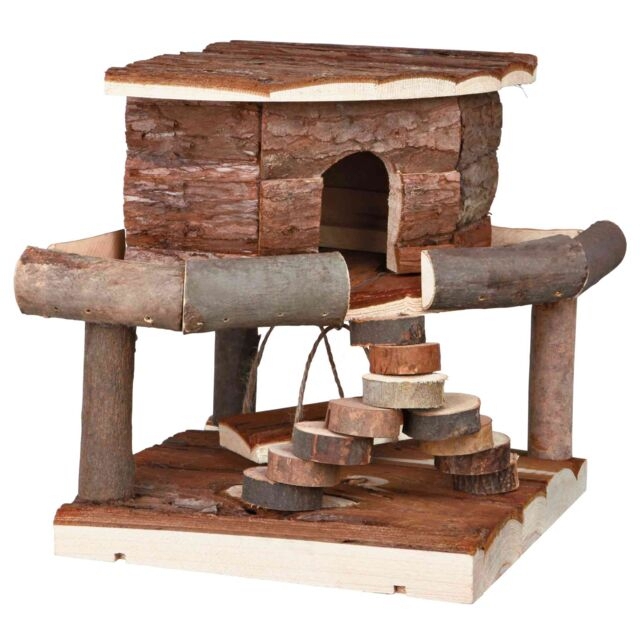 Casuta Pentru Rozatoare, Ida, Lemn, 19x20x19 cm, 61777	 [2]