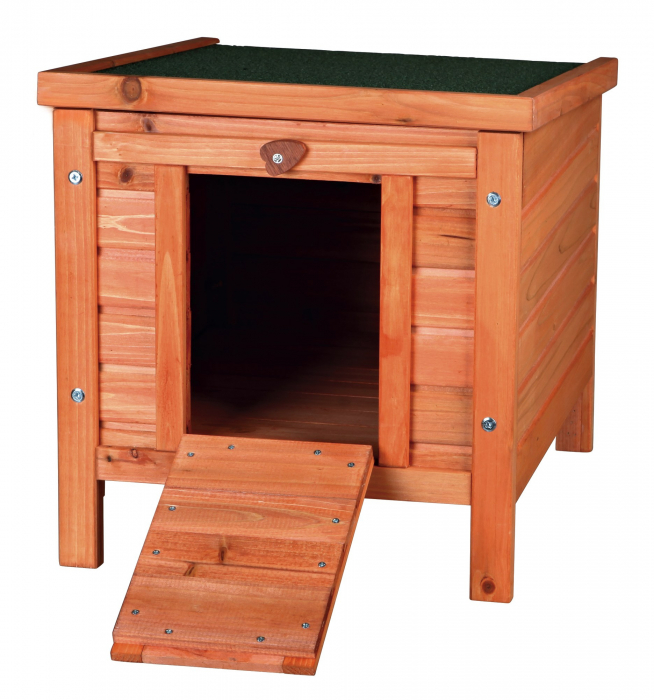 Casuta Pentru Rozatoare, Lemn, 42x43x51 cm, Maro, 62391	 [2]