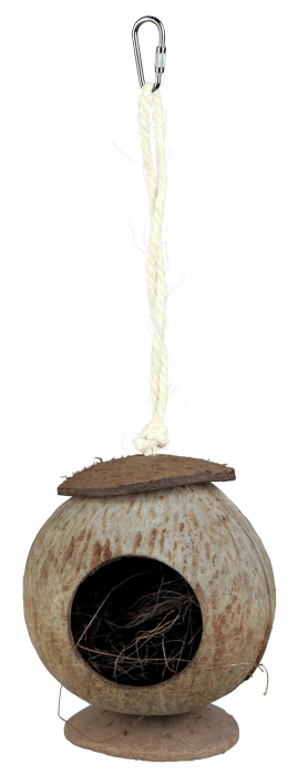 Casuta Pentru Rozatoare, Nuca De Cocos, 13x31 cm, 6209	 [2]