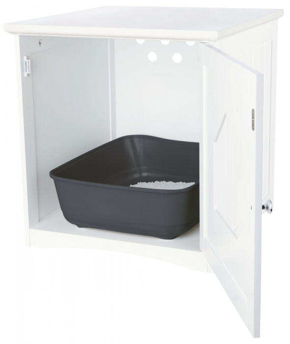 Casuta Pentru Litiera, MDF, 49x51x51 cm, Alb, 40290 [3]