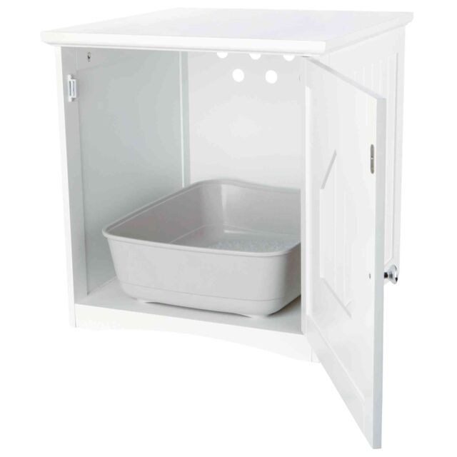 Casuta Pentru Litiera, MDF, 49x51x51 cm, Alb, 40290 [2]