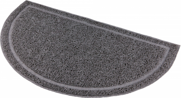 Covoras In Fata Litierei, Forma Semicircular, PVC, 59 x 35 cm, Antracit, 40386 [2]