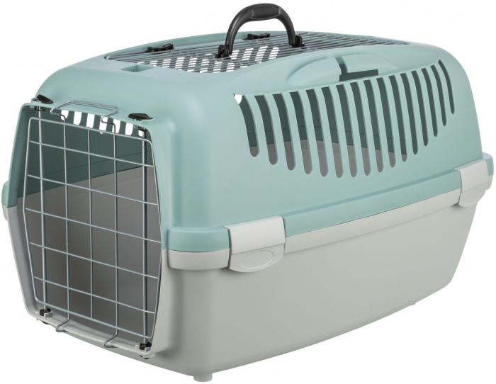 Cusca De Transport, Capri 3 Open Top, S: 40x38x61 cm, Pana la 12 kg, Gri Deschis/Verde Salvie, 39869 [1]