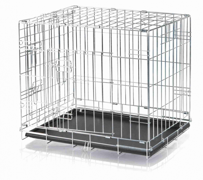 Cusca Metalica Pentru Caini, M: 78x62x55 cm, 3923	 [2]