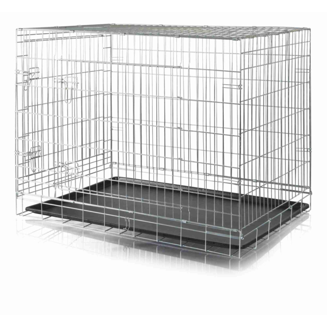 Cusca Metalica Pentru Caini, M-L: 93x69x62 cm, 3924	 [2]