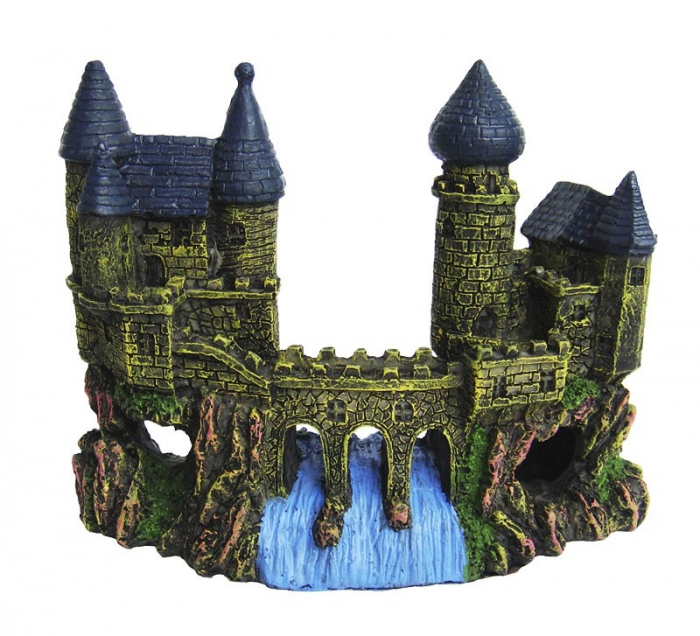 Decor Pentru Acvariu, Castel Cu Pod, 16x6x12.5 cm, R005 [5]