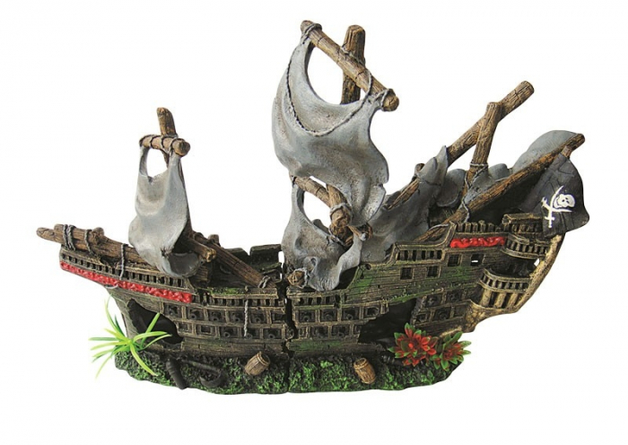 Decor Pentru Acvariu, Corabie De Pirati, 42 cm, R097 [1]