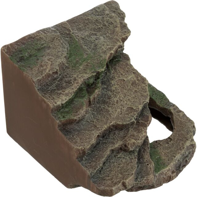 Decor Pentru Terariu, Colt De Stanca Cu Pestera Si Platforma, 19x16x18 cm, 76195 [3]